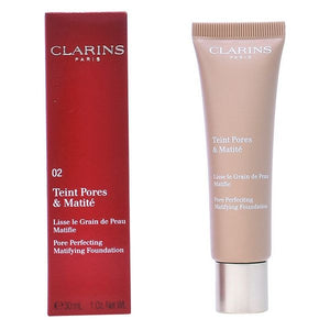 Fondation Teint Pores & Matité Clarins (30ml) - EvaParisBeauty